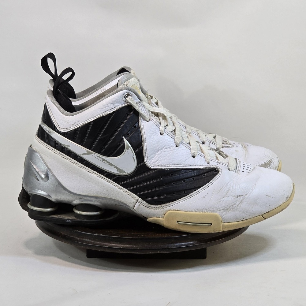 Nike Shox‎ VC 3 Shoes Mens Size 11 Basketball 407628-100 White Black Silver